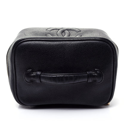 Chanel Caviar CC Vanity Cosmetic Case Black 10 of 10