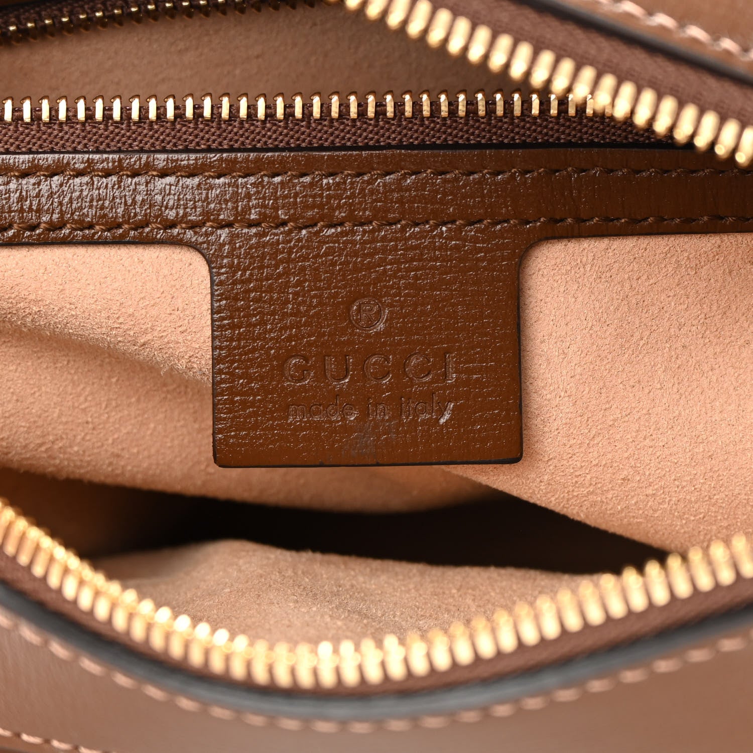 Gucci GG Supreme Monogram Small Horsebit 1955 Shoulder Bag Beige Brown Sugar 6 of 11