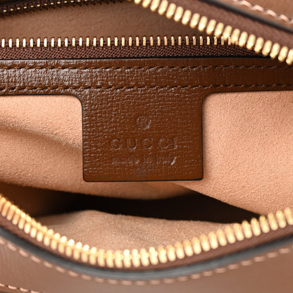 Gucci GG Supreme Monogram Small Horsebit 1955 Shoulder Bag Beige Brown Sugar 6 of 11