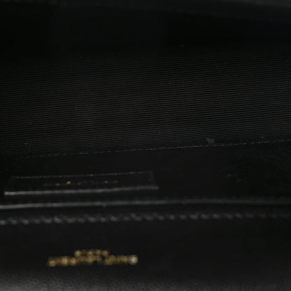 Saint Laurent Grain De Poudre Small Monogram Kate Satchel Black 5 of 9