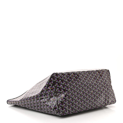 Goyard Goyardine Saint Louis Claire Voie GM Black Purple 4 of 10