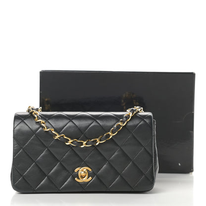 Chanel Lambskin Quilted Mini Flap Black 15 of 15