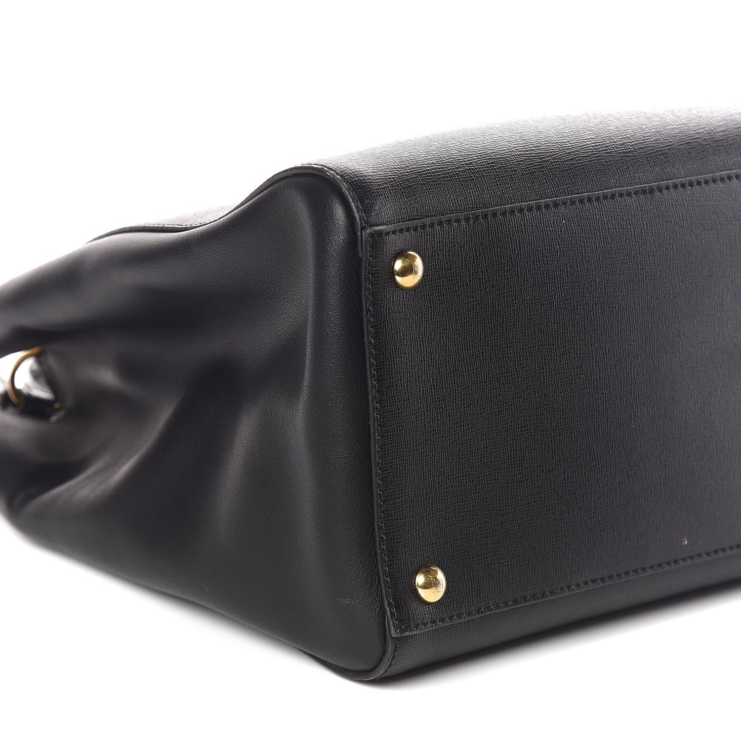 Fendi Vitello Elite Regular 2Jours Tote Black 8 of 9