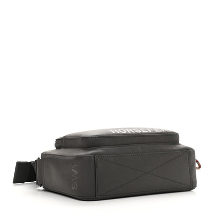 Burberry Cotton Canvas Horseferry Print Crossbody Bag Black 4 of 12