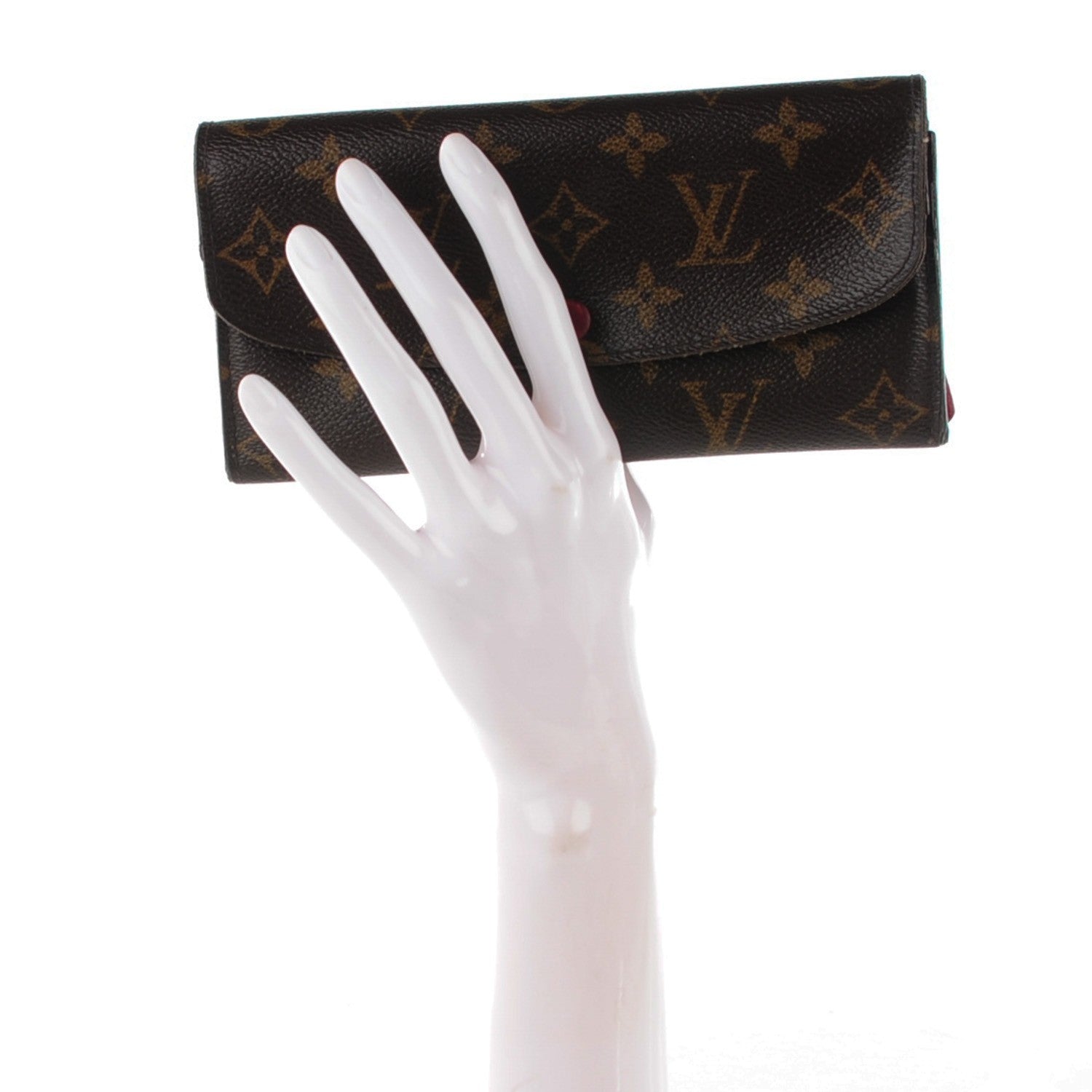 Louis Vuitton Monogram Emilie Wallet Red 2 of 7