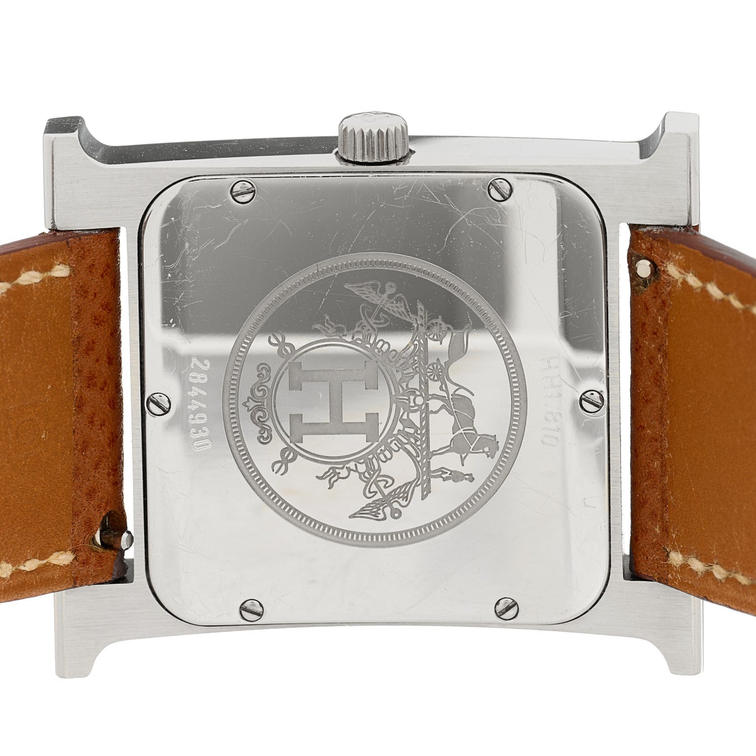 Hermes Stainless Steel Epsom 30.5mm Heure H Hour Quartz Watch Gold 4 of 5
