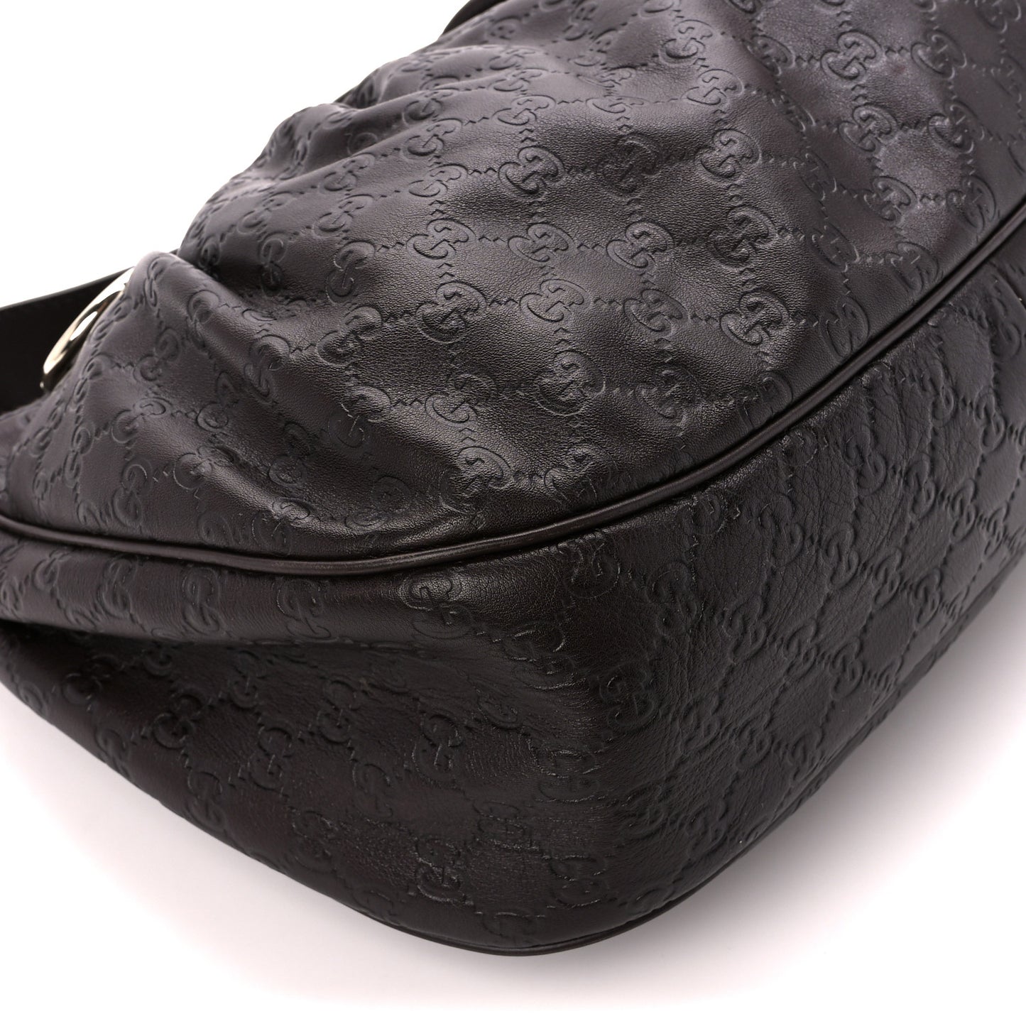 Guccissima Medium Sukey Hobo Dark Brown