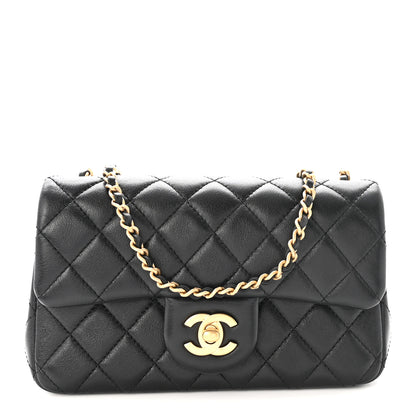 Chanel Lambskin Quilted Mini Rectangular Pearl Crush Flap Black 1 of 10