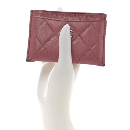 Chanel Caviar Quilted Card Holder Pink 2 of 11