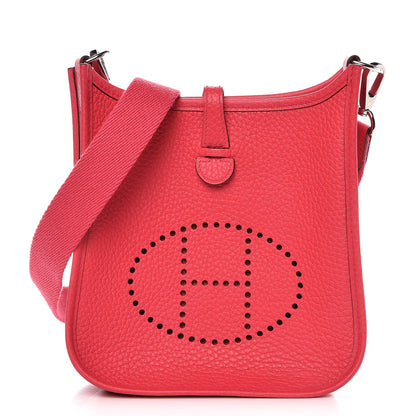 Hermes Taurillon Clemence Evelyne TPM Rose Extreme 1 of 9