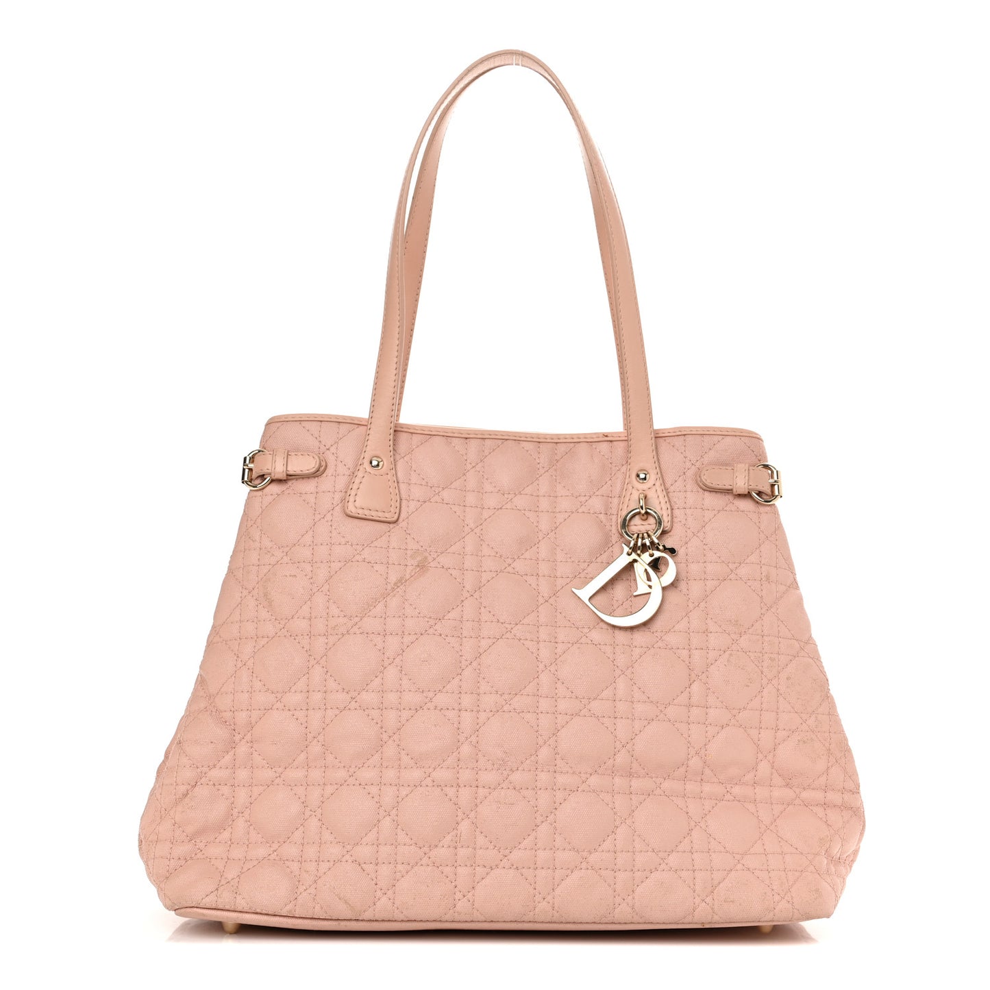 Coated Canvas Cannage Medium Panarea Tote Rosato