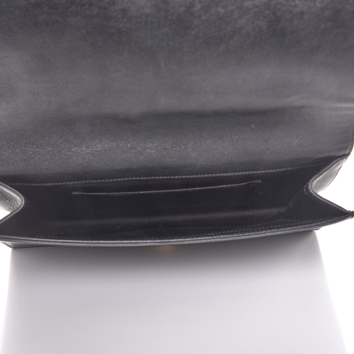 Saint Laurent Calfskin Monogram Large Belle De Jour Clutch Black 5 of 10