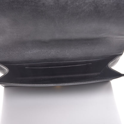 Saint Laurent Calfskin Monogram Large Belle De Jour Clutch Black 5 of 10