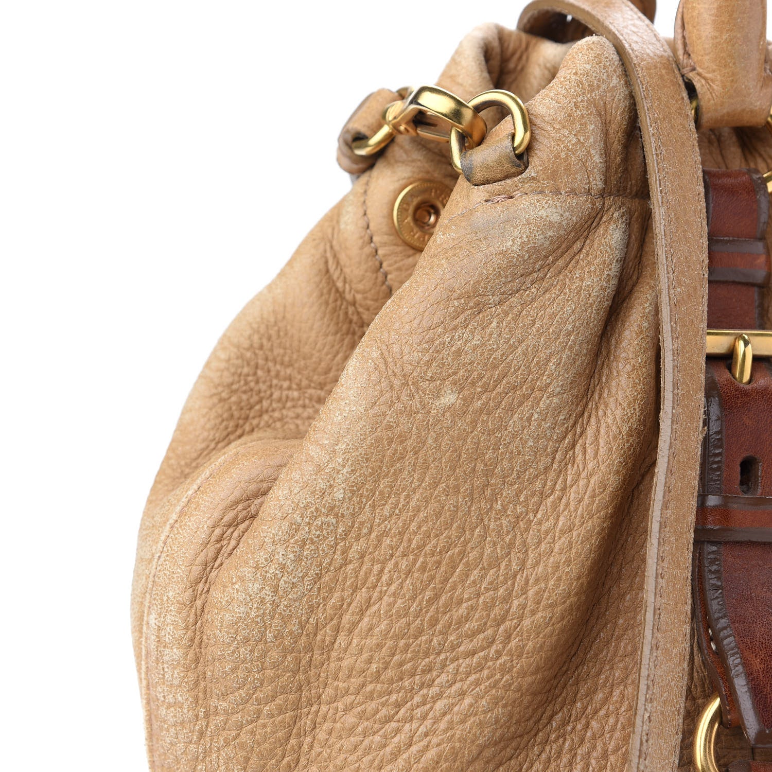 Prada Cervo Antik Shoulder Bag Naturale 9 of 9