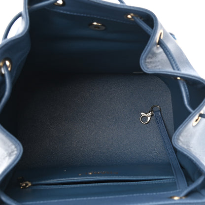 Chanel Caviar Quilted Business Affinity Backpack Blue 4 of 9