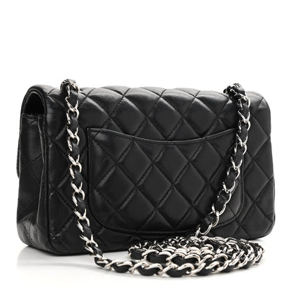 Chanel Lambskin Quilted Mini Rectangular Flap Black 3 of 10