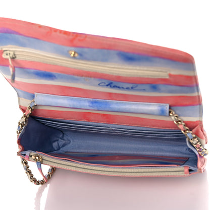 Chanel Lambskin Quilted Wallet On Chain WOC Multicolor 5 of 10