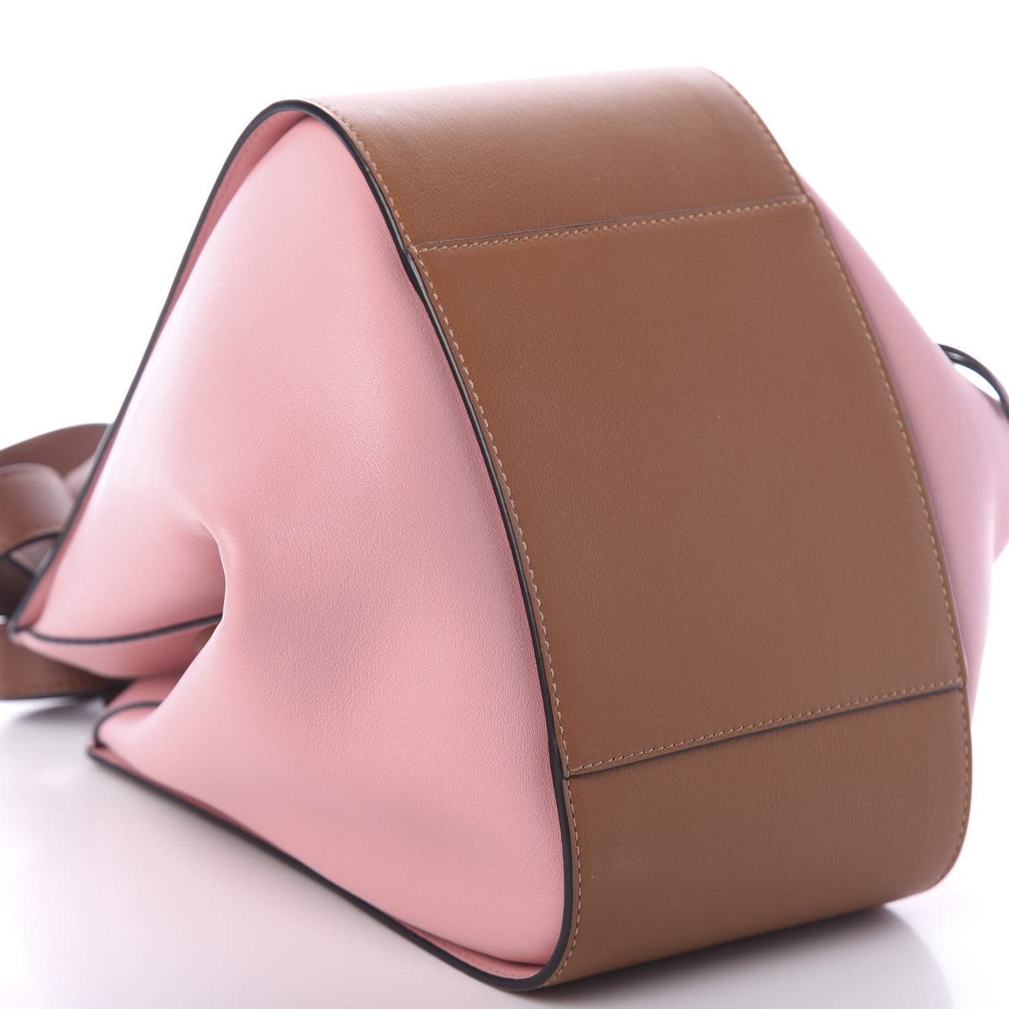 Calfskin Small Hammock Shoulder Bag Pastel Pink Tan