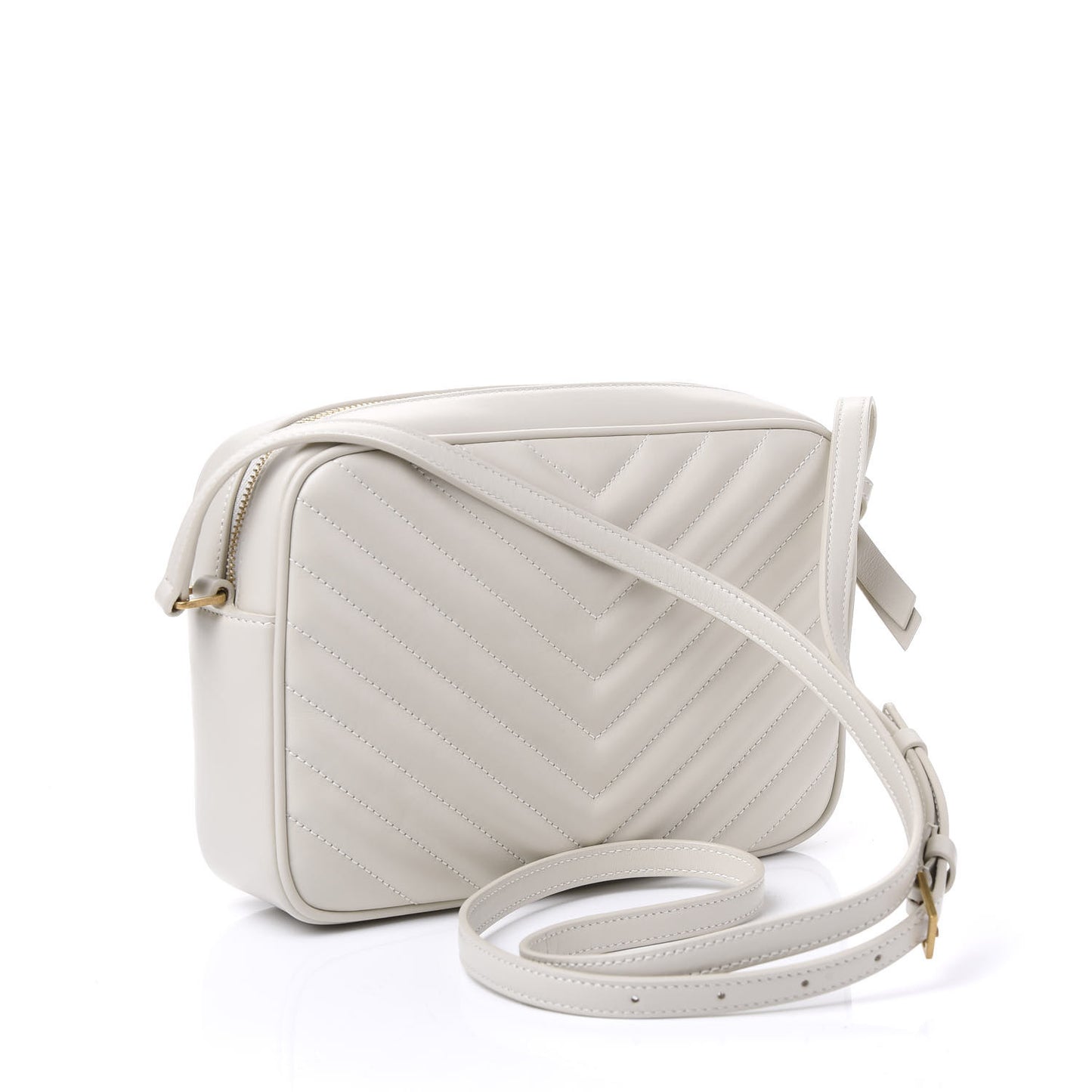Calfskin Matelasse Monogram Lou Camera Bag Crema Soft