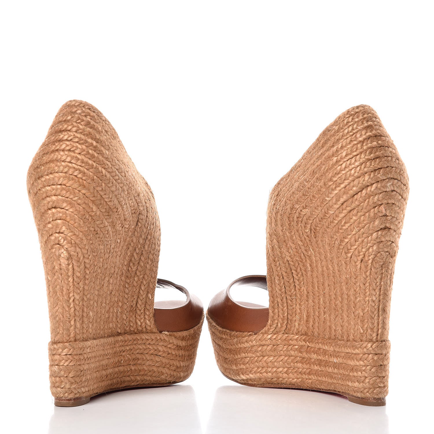 Christian Louboutin Praia 140 Platform Espadrilles 37 Tobacco 6 of 20