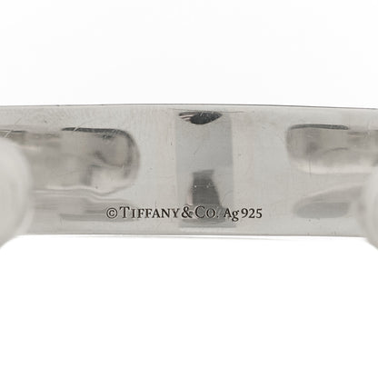 Tiffany Sterling Silver Diamond Return To Tiffany Narrow Cuff Bracelet 3 of 3