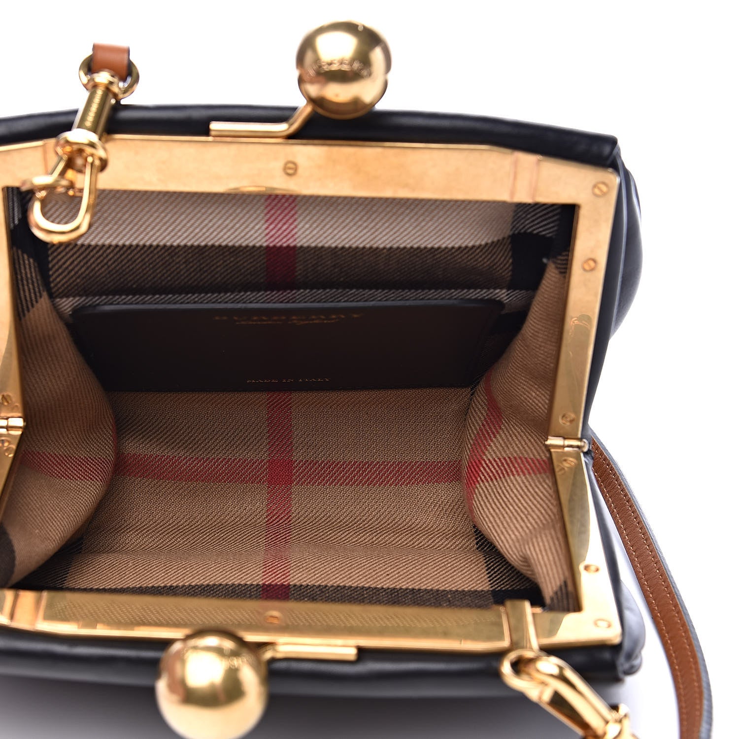 Burberry Smooth Calfskin Small Frame Bag Black 5 of 13