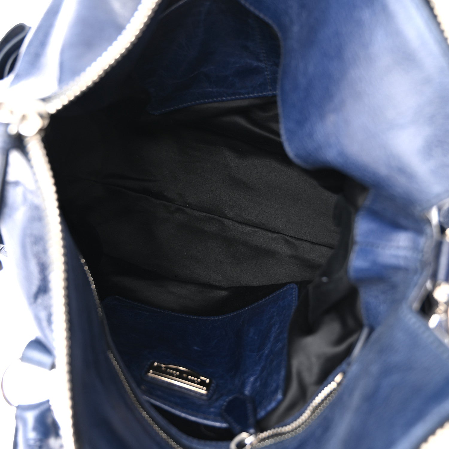 Miu Miu Vitello Lux Bow Tote Bleuette 5 of 9