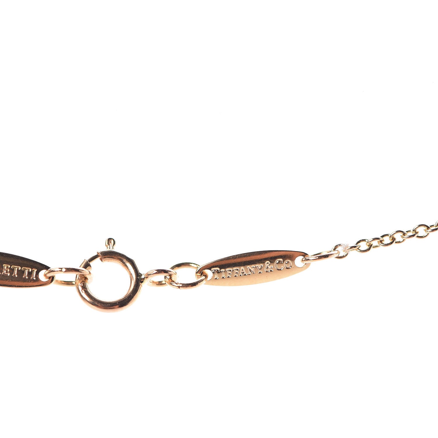 Tiffany 18K Yellow Gold Diamond .03ct Elsa Peretti Diamonds by the Yard Pendant Necklace 5 of 7