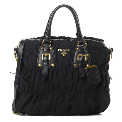 Prada Tessuto Nylon Gaufre Tote Black 1 of 16
