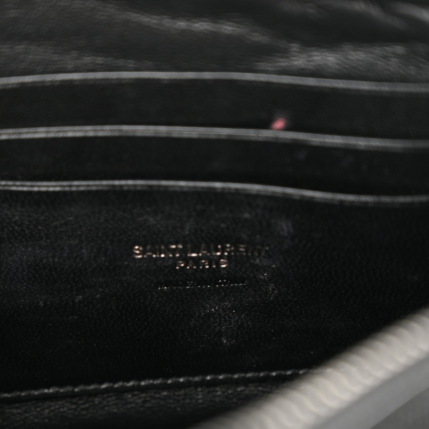 Saint Laurent Grain De Poudre Matelasse Monochrome Monogram Mini Lou Camera Bag Black 6 of 11
