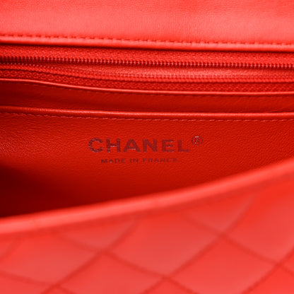 Chanel Lambskin Quilted Mini Rectangular Flap Red 6 of 13