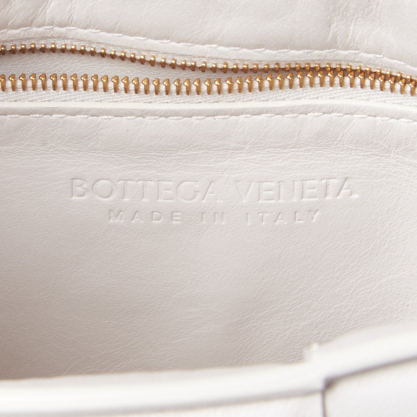 Nappa Maxi Intreccio Padded Cassette Crossbody Bag Chalk