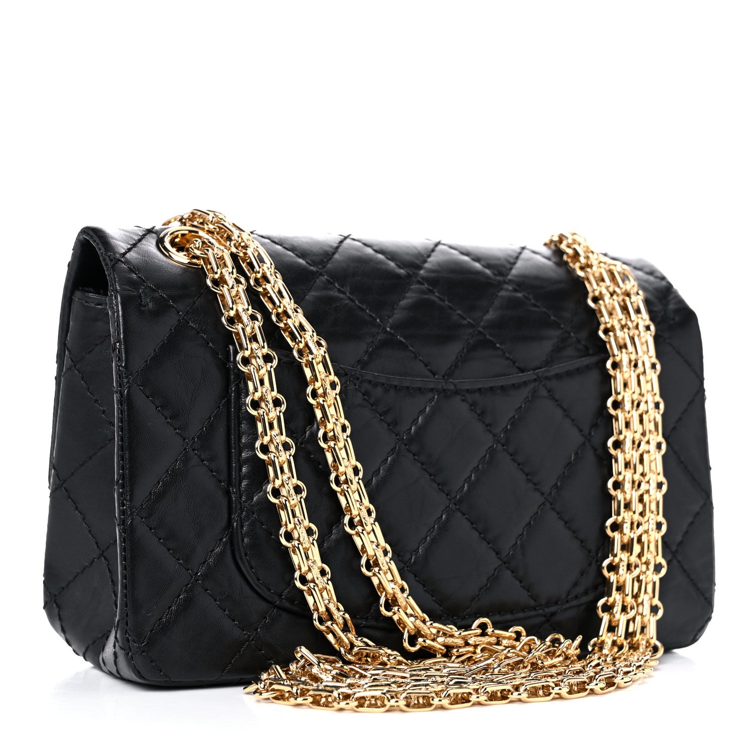 Chanel Aged Calfskin Quilted 2.55 Reissue Mini Flap Black 3 of 10