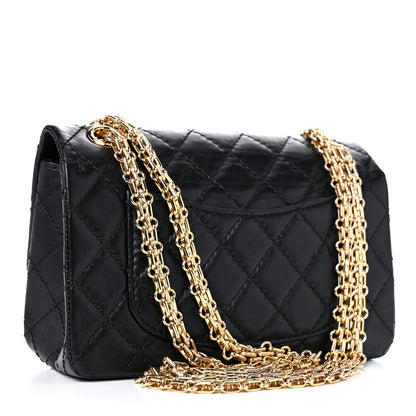Chanel Aged Calfskin Quilted 2.55 Reissue Mini Flap Black 3 of 10