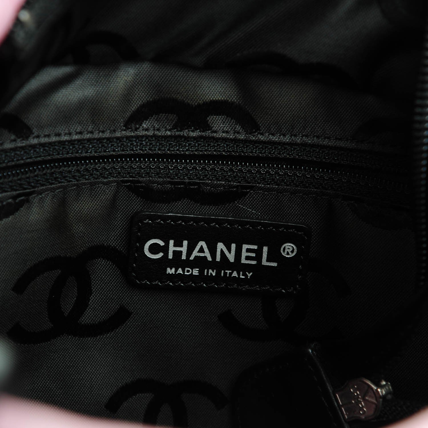 Chanel Calfskin Quilted Medium Cambon Tote Pink Black 6 of 7