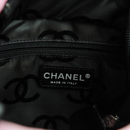 Chanel Calfskin Quilted Medium Cambon Tote Pink Black 6 of 7