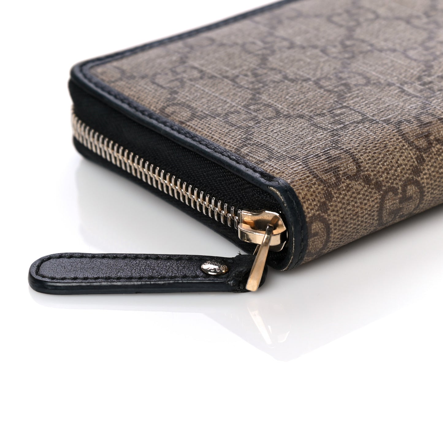 GG Plus Monogram Italy Flag Zip Around Wallet Green