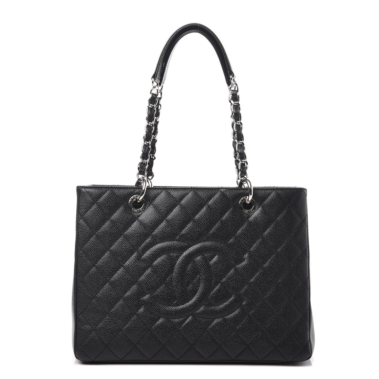 Chanel Caviar Quilted Grand Shopping Tote GST Black 1 of 7