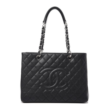 Chanel Caviar Quilted Grand Shopping Tote GST Black 1 of 7