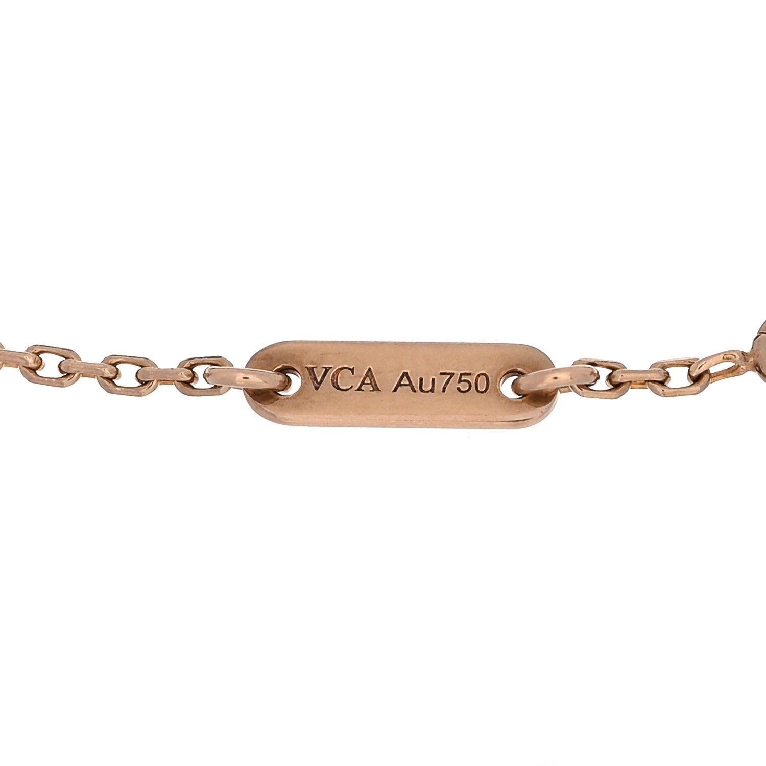 Van Cleef & Arpels 18K Rose Gold Carnelian Sweet Alhambra Bracelet 3 of 5