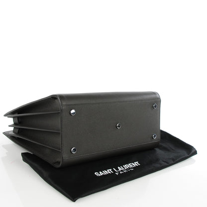 Saint Laurent Grained Calfskin Small Sac De Jour Anthracite 4 of 7