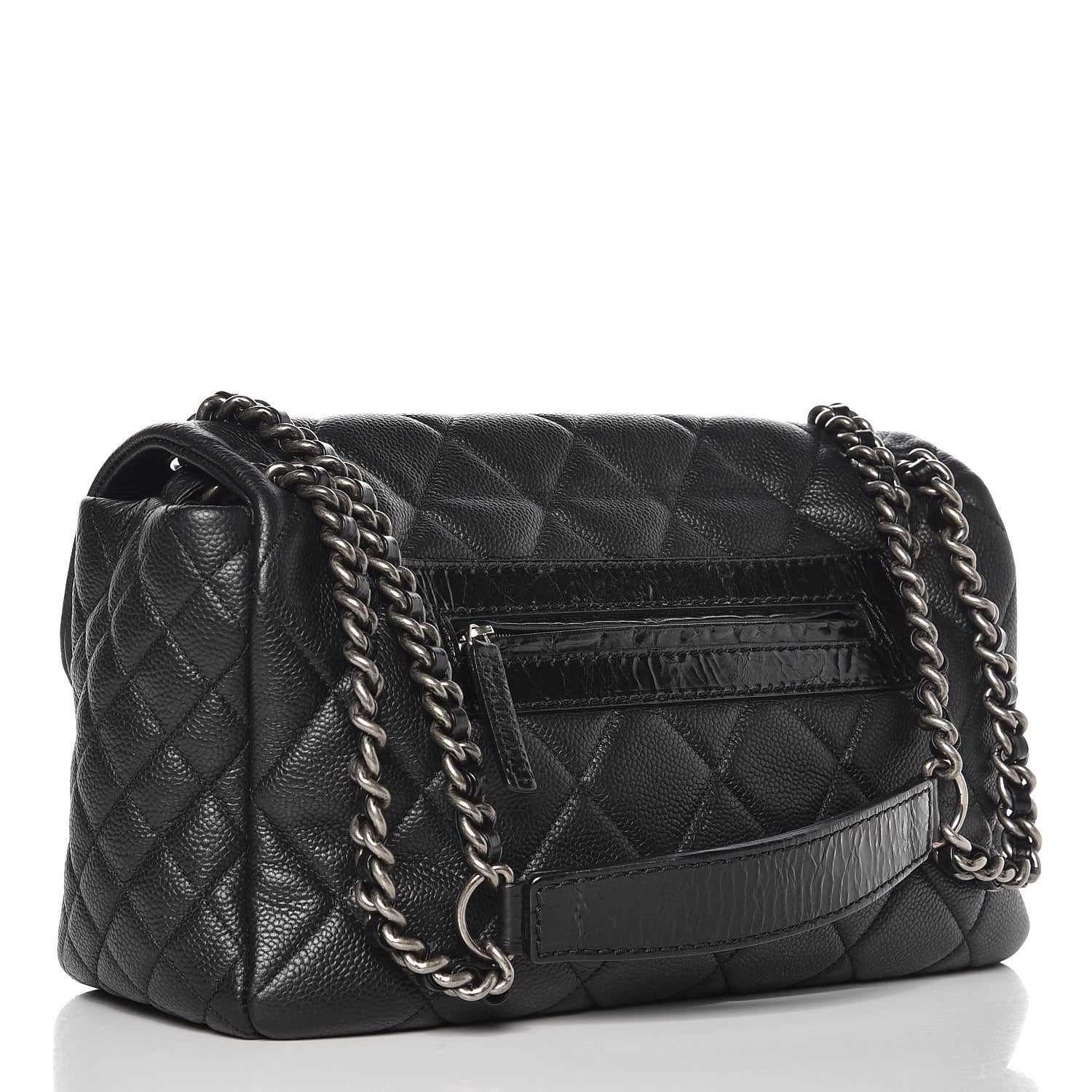 Chanel Caviar Quilted Coco Casual Flap Black 3 of 8