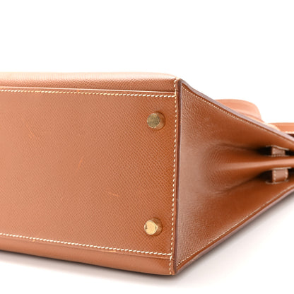 Hermes Courchevel Kelly Sellier 32 Gold 10 of 14