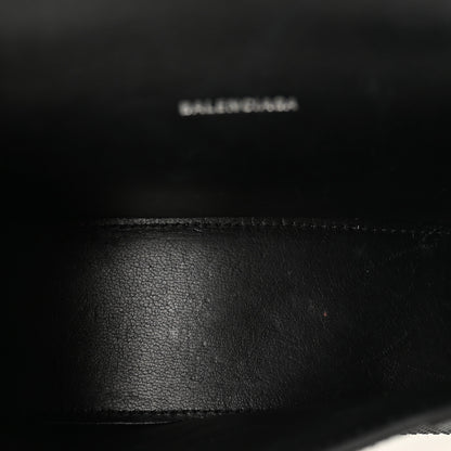 Balenciaga Strass Suede Hourglass Top Handle Bag XS Black Jet 5 of 12
