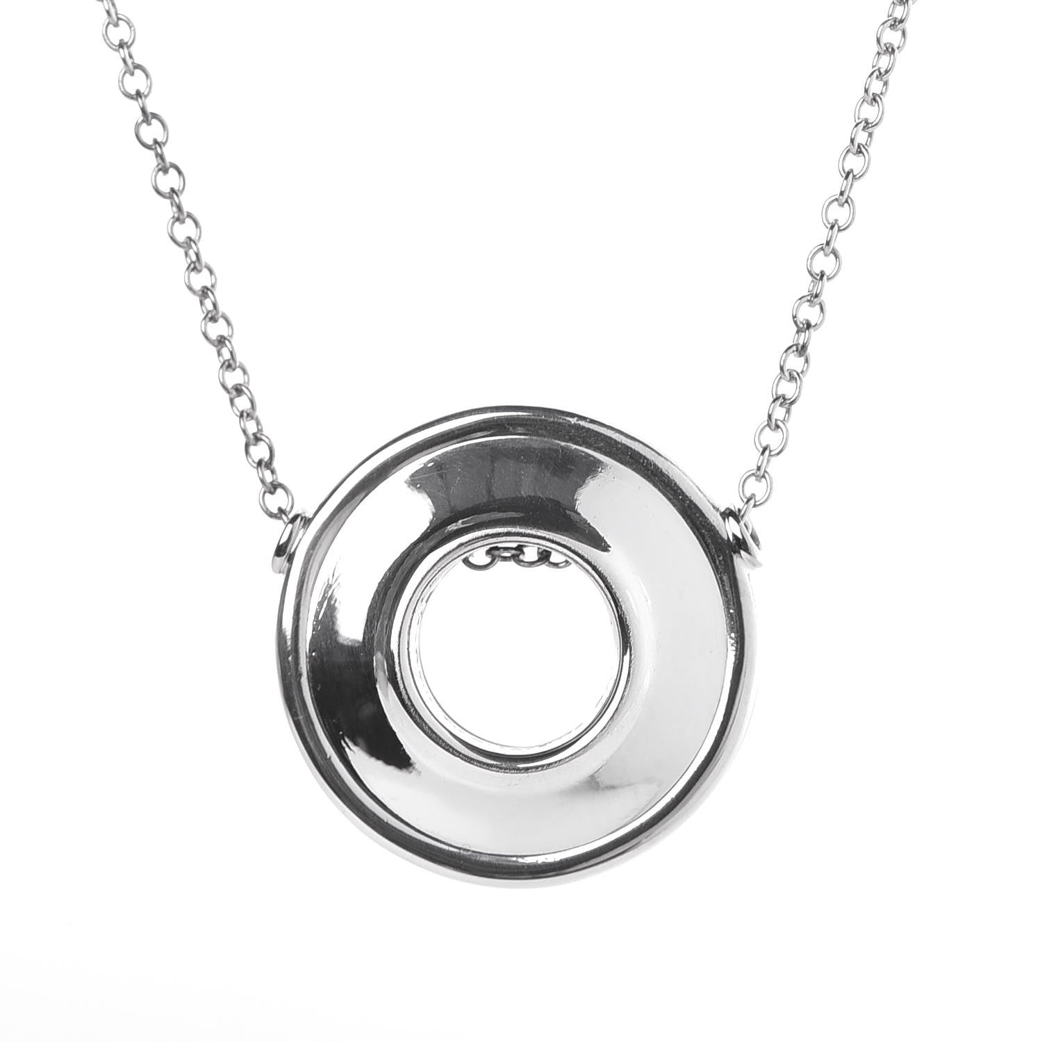 Tiffany Sterling Silver 18K Yellow Gold Paloma Picasso Magic Reversible Pendant Necklace 5 of 10
