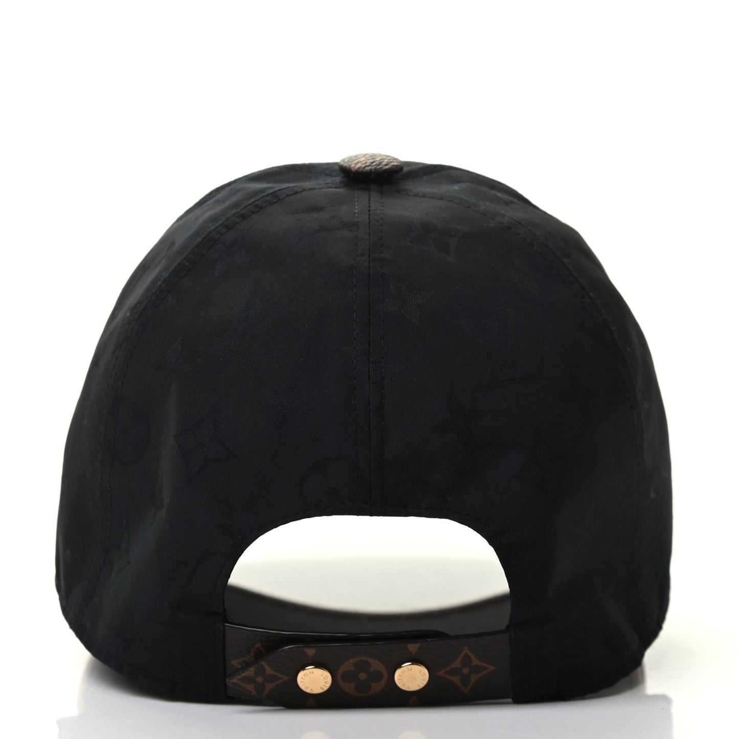 Polyester Silk Monogram LV Get Ready Cap M Black