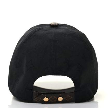 Louis Vuitton Polyester Silk Monogram LV Get Ready Cap M Black 5 of 8