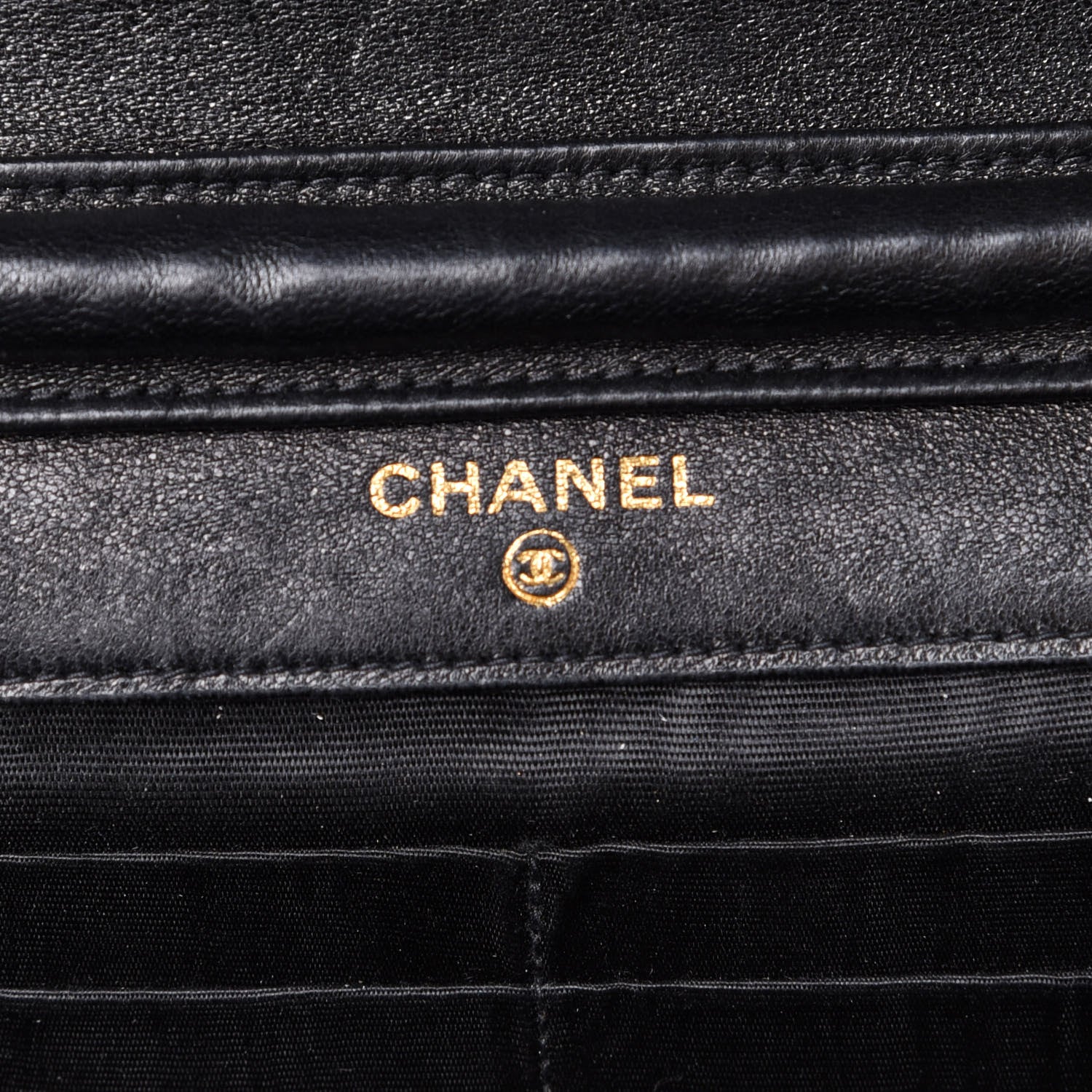 Chanel Caviar Timeless CC Wallet On Chain WOC Black 6 of 13