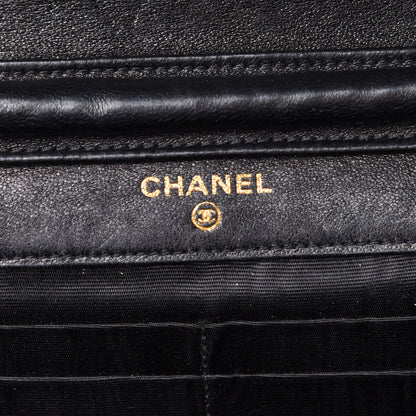 Chanel Caviar Timeless CC Wallet On Chain WOC Black 6 of 13