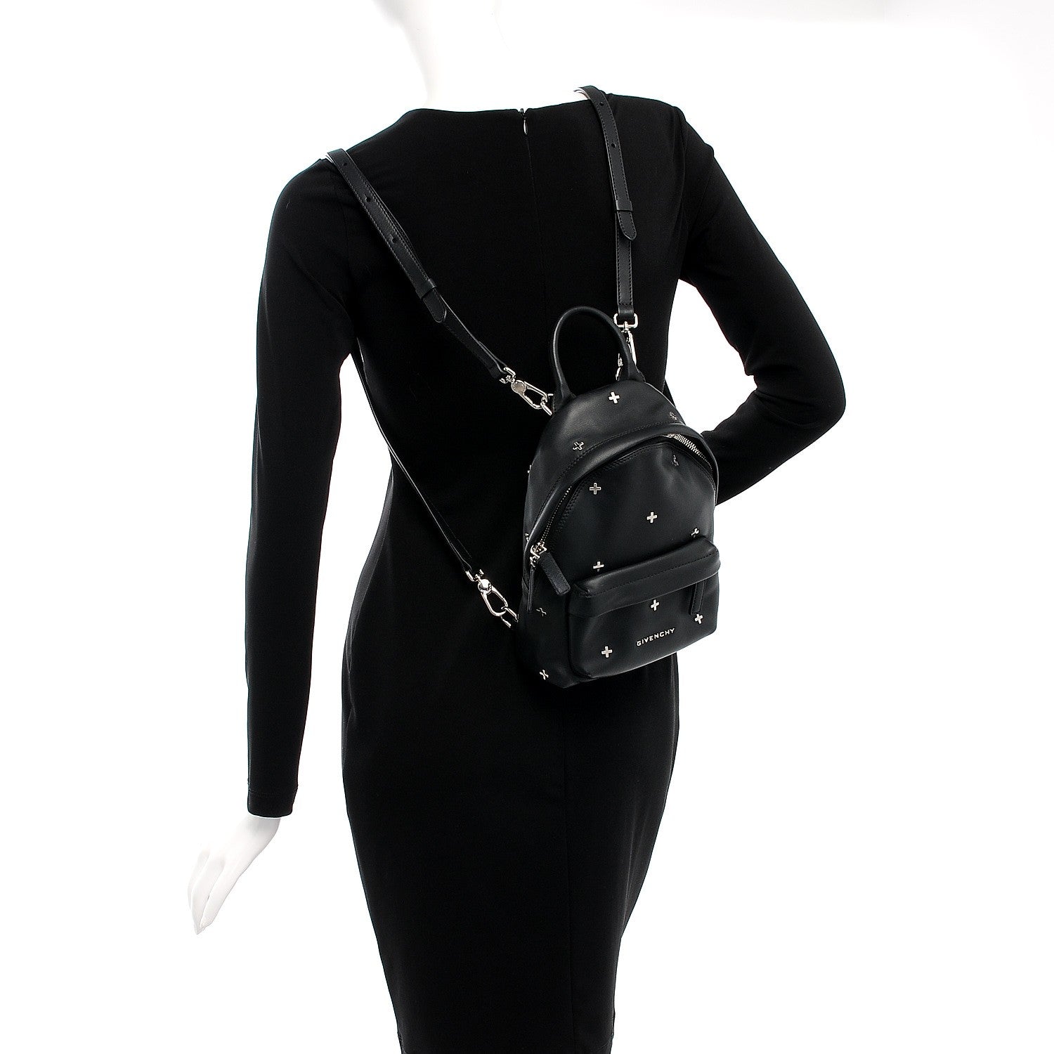 Givenchy Smooth Calfskin Nano Cross Backpack Black 2 of 9